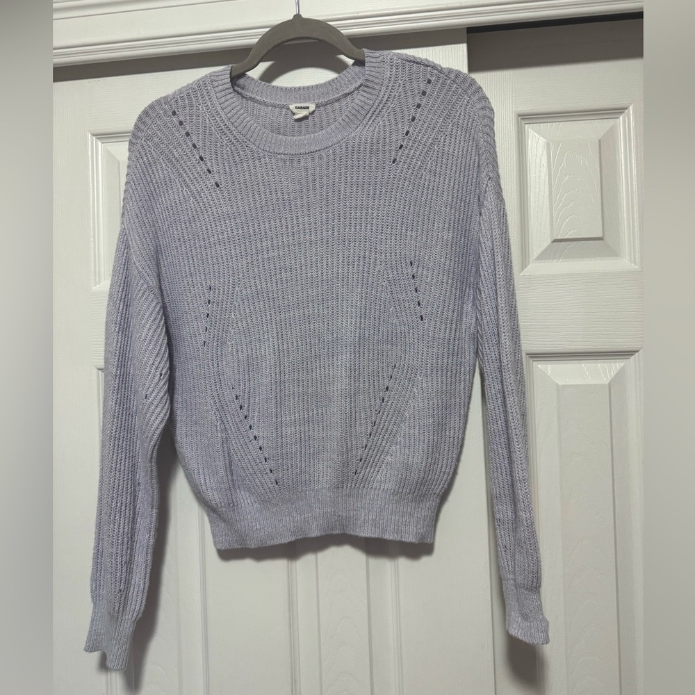 Garage light purple knit sweater in size xs